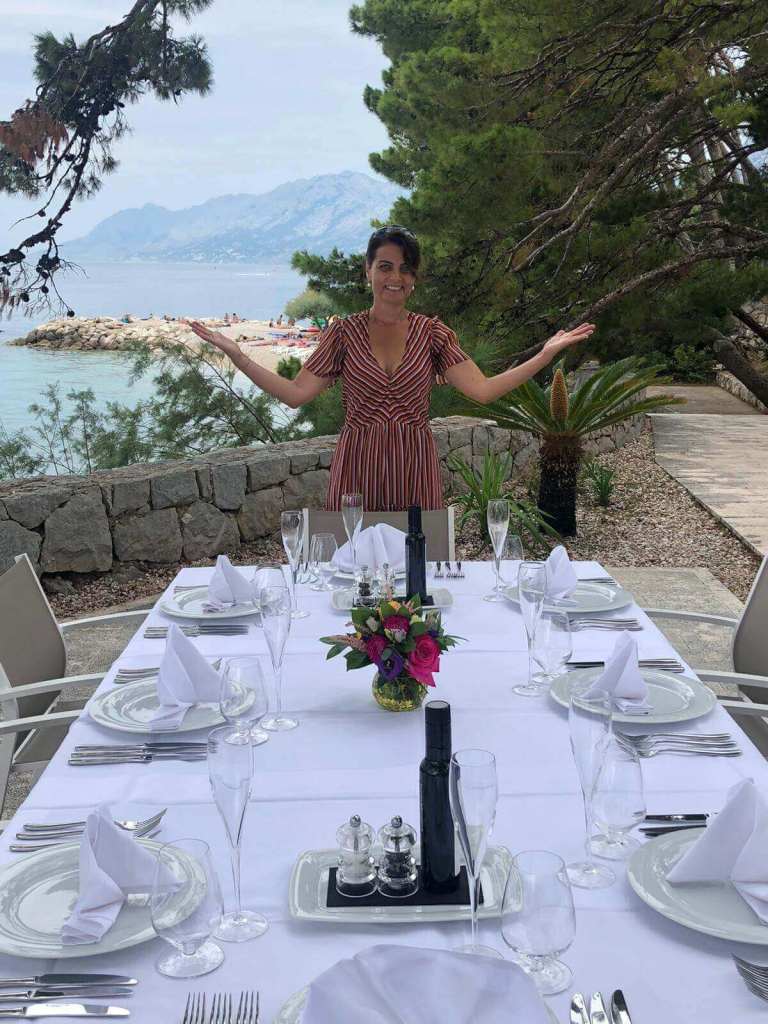 Waiting for my guests - Hotel Berulia Brela (private photo)